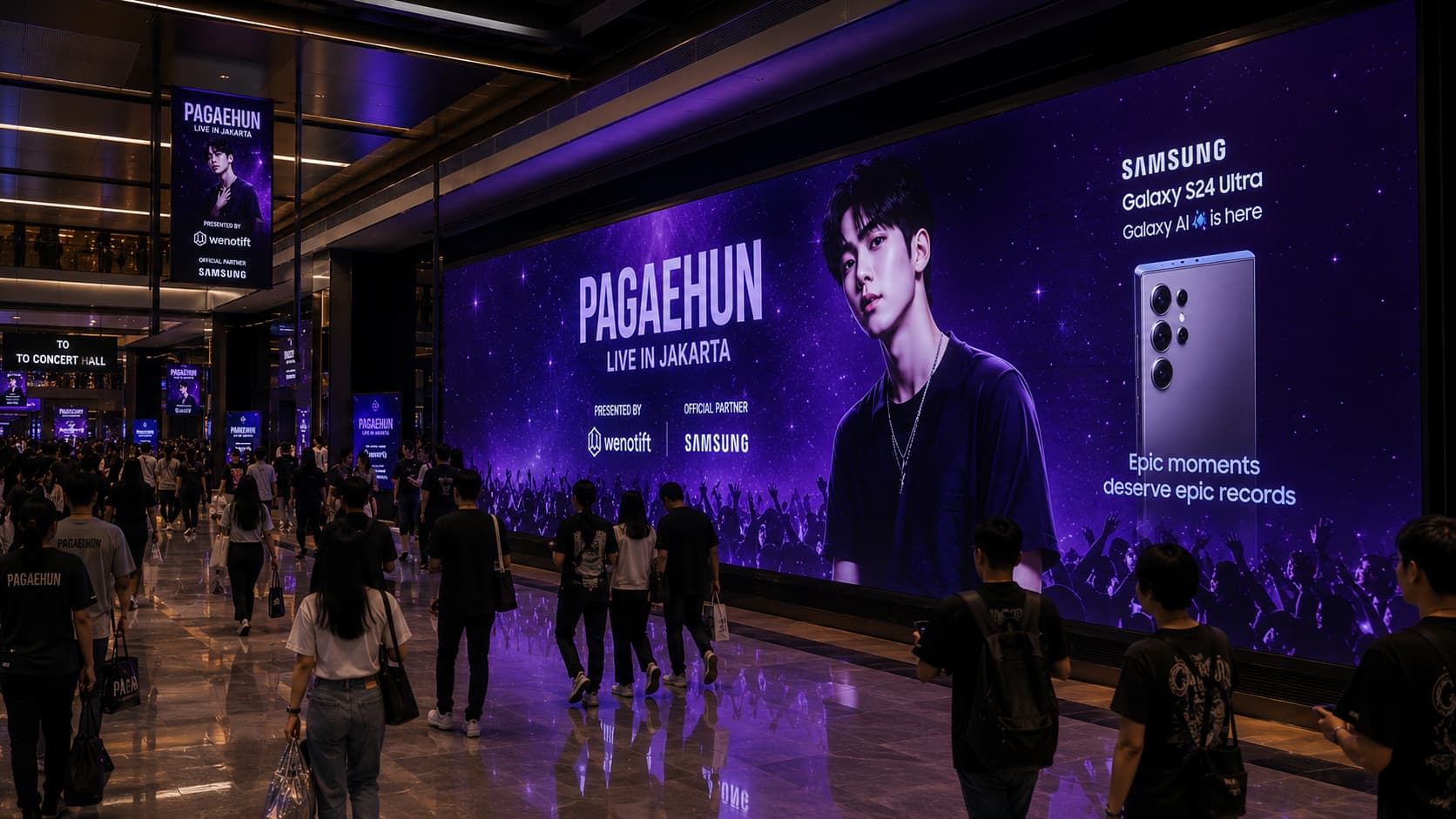 LED lobby screen