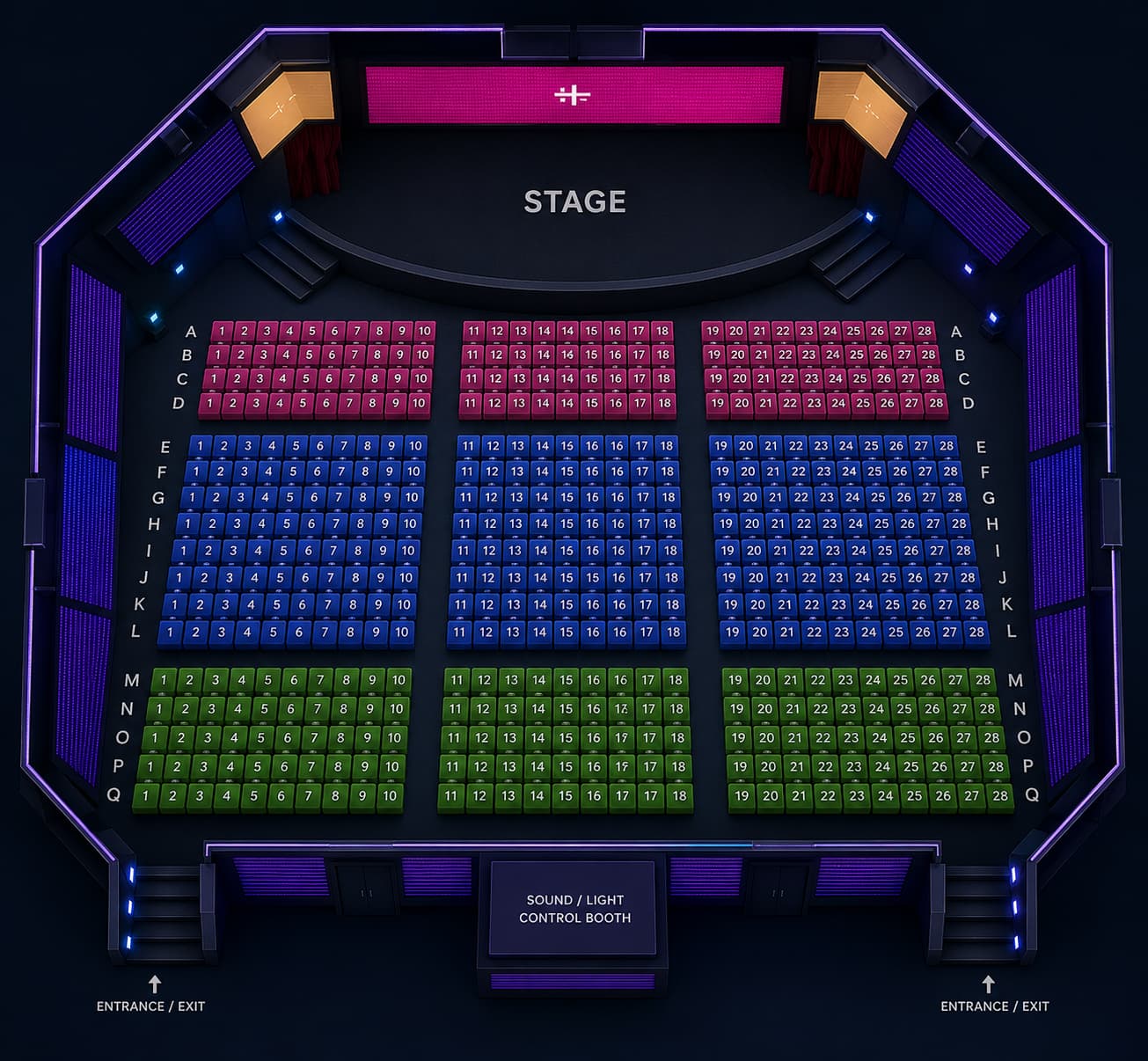Ice Palace seating chart
